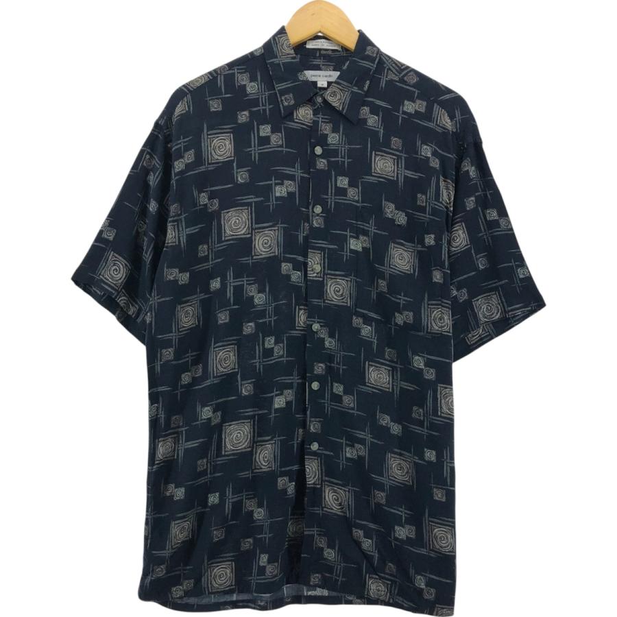 pierre cardin（ピエール カルダン） 古着 総柄 半袖 レーヨンシャツ 