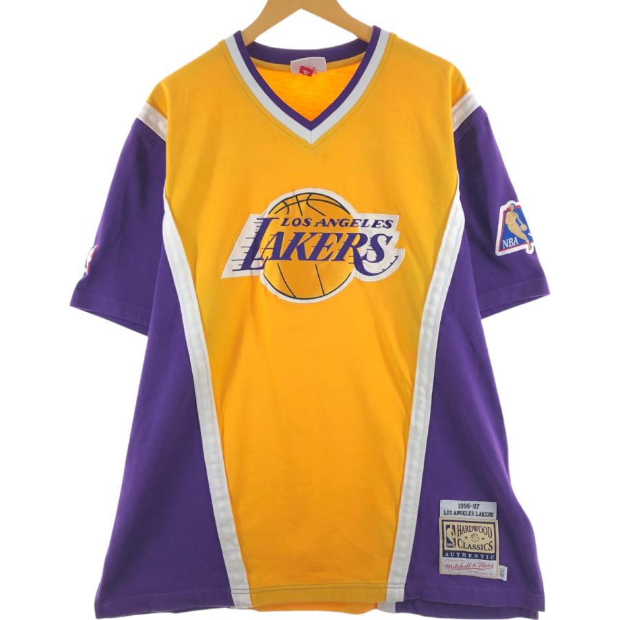 希少】NBA ミッチェルアンドネス ゲームシャツ ロサンゼルス