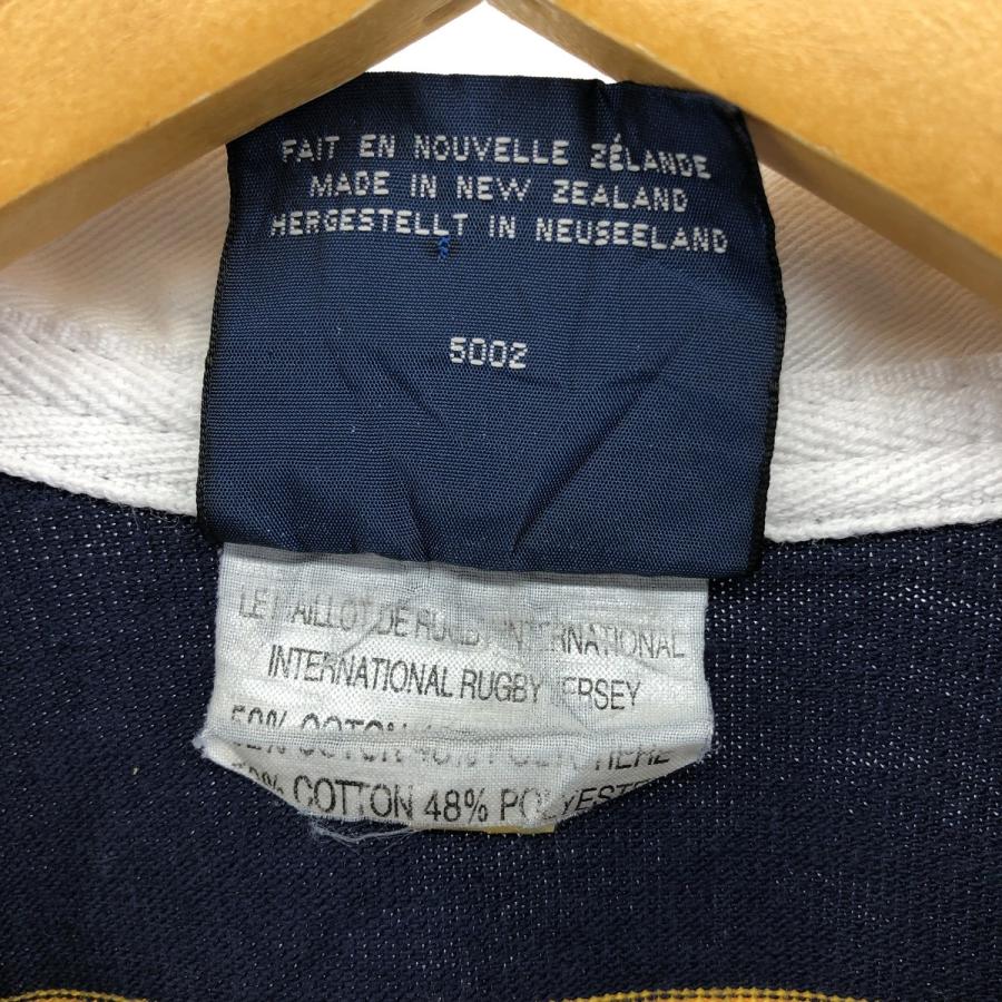 古着 90年代 カンタベリー CANTERBURY ボーダー柄 長袖 ラガーシャツ
