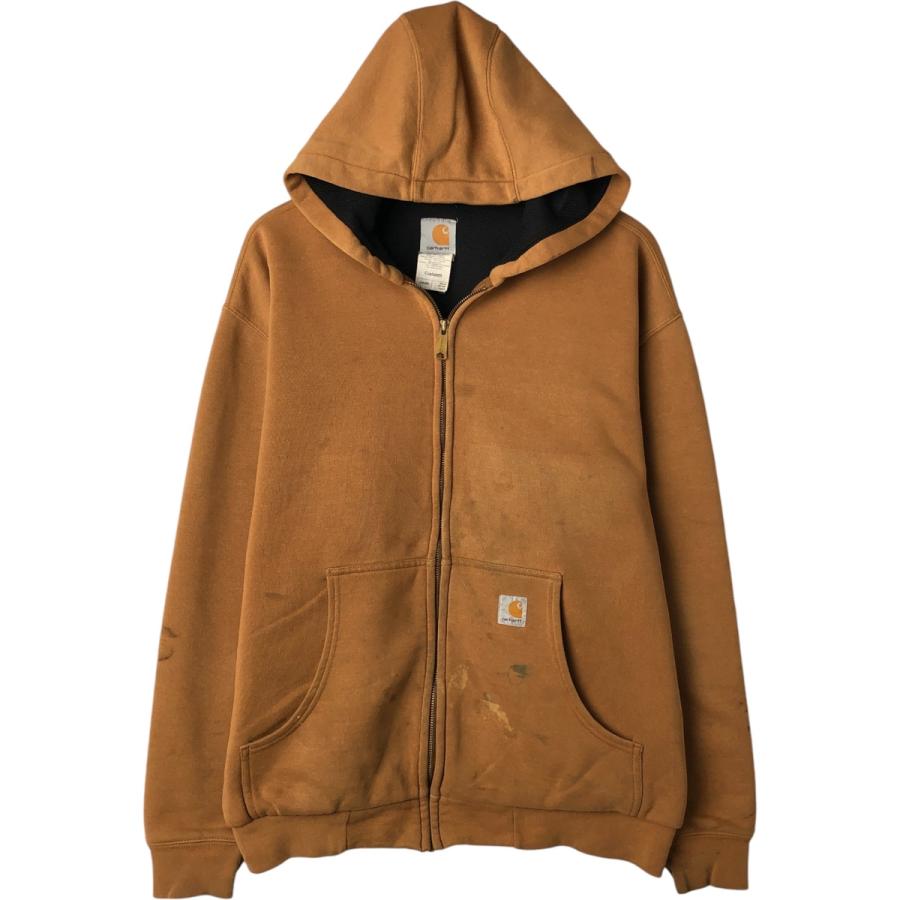 Carhartt（カーハート） 古着 スウェットフルジップパーカー メンズL