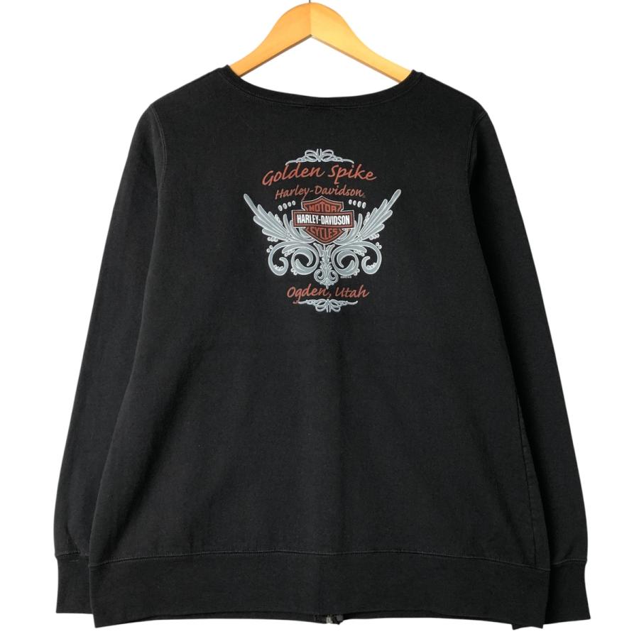 古着 ハーレーダビッドソン Harley-Davidson フルジップスウェット