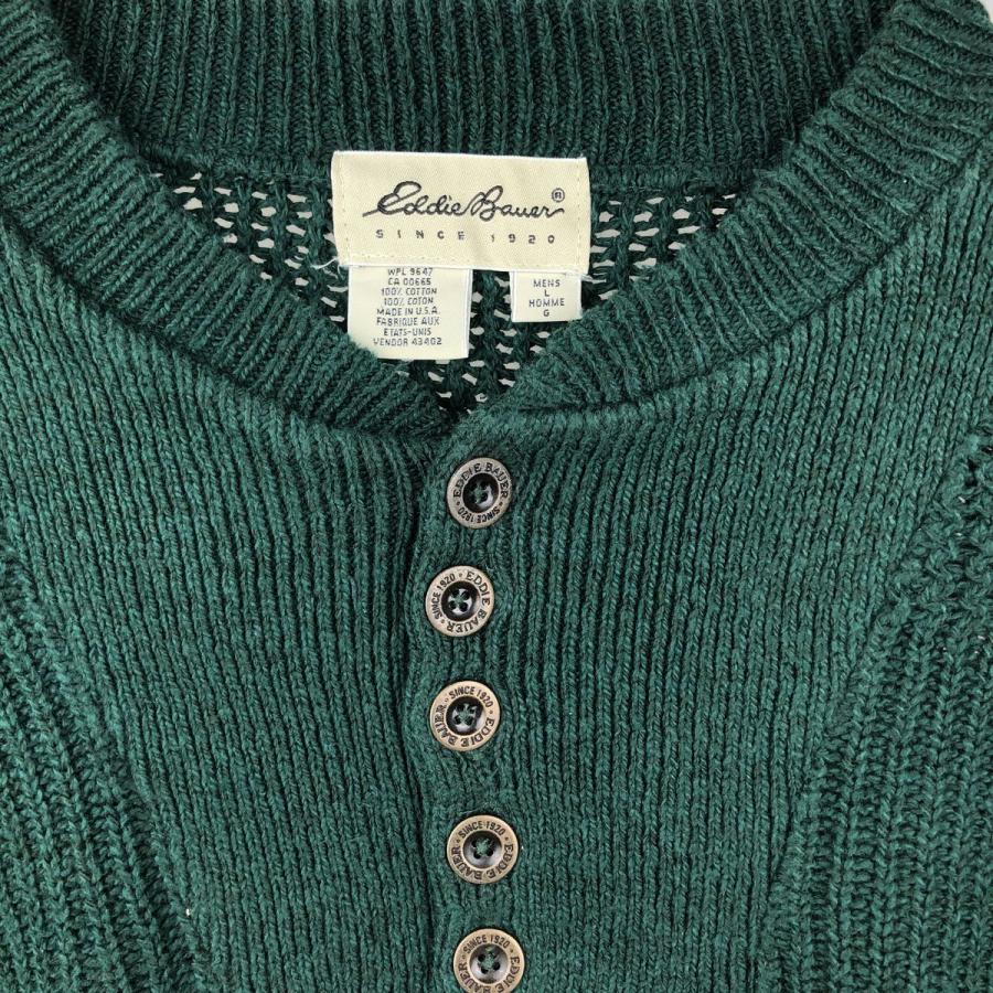 Eddie Bauer（エディーバウアー） 古着 ~00年代 ヘンリーネック リブ