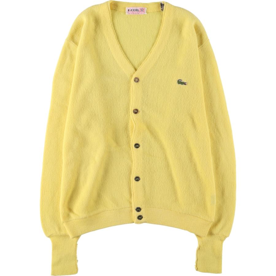 古着 ~70年代 アイゾッド IZOD アクリルニットカーディガン USA製 メンズXL相当 ヴィンテージ/eaa546653 古着 ~70年代 アイゾッド IZOD アクリルニットカーディガン USA製