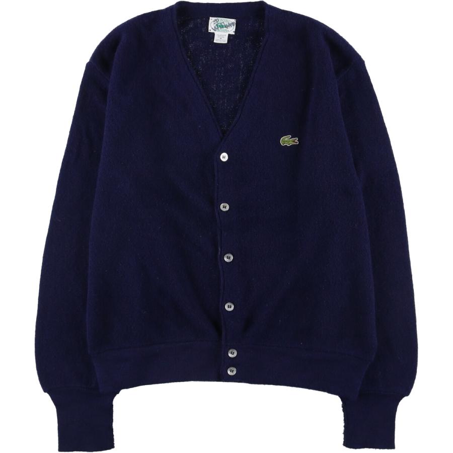 LACOSTE - 古着 80年代~ ラコステ LACOSTE IZOD ニットカーディガン レディースM相当 ヴィンテージ /eaa513134 LACOSTE（ラコステ） 古着 80~90年代 LACOSTE IZOD アクリルニット