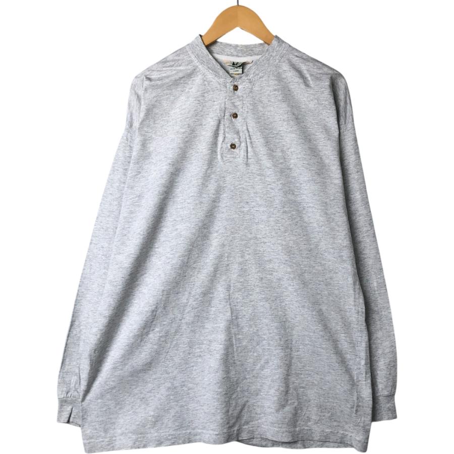 古着 80~90年代 アールイーアイ REI ヘンリーネック ロングTシャツ 