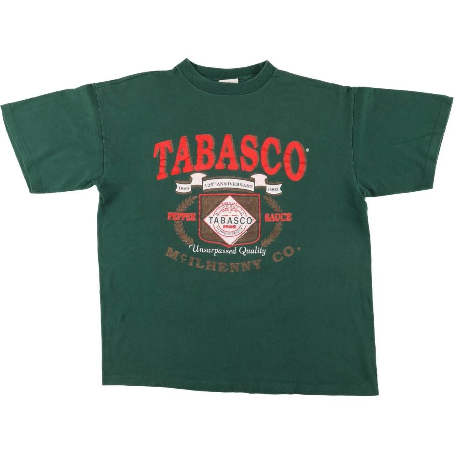 タバスコ TABASCO オフィシャル 企業Tシャツ ビンテージ 激レア タバスコ TABASCO 1994年製ヴィンテージTシャツ 企業