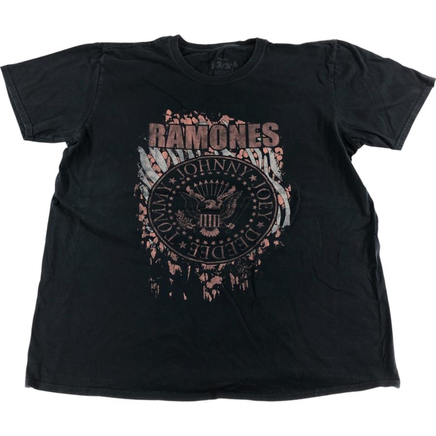 古着 RAMONES ラモーンズ バンドTシャツ バンT メンズXXL相当