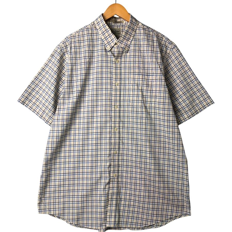00s L.Lbean エルエルビーン 半袖　コットン　チェック　BDシャツ 00s L.Lbean エルエルビーン 半袖 コットン チェック BDシャツ