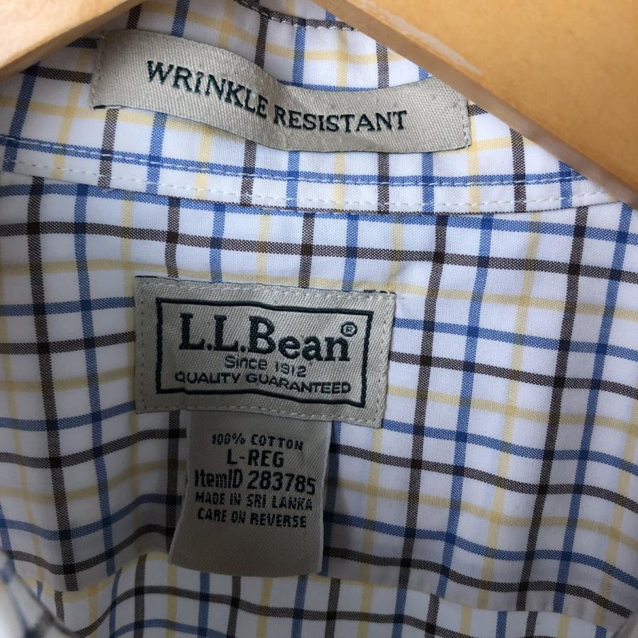 L.L.Bean 古着 エルエルビーン WRINKLE RESISTANT 半袖 ボタン