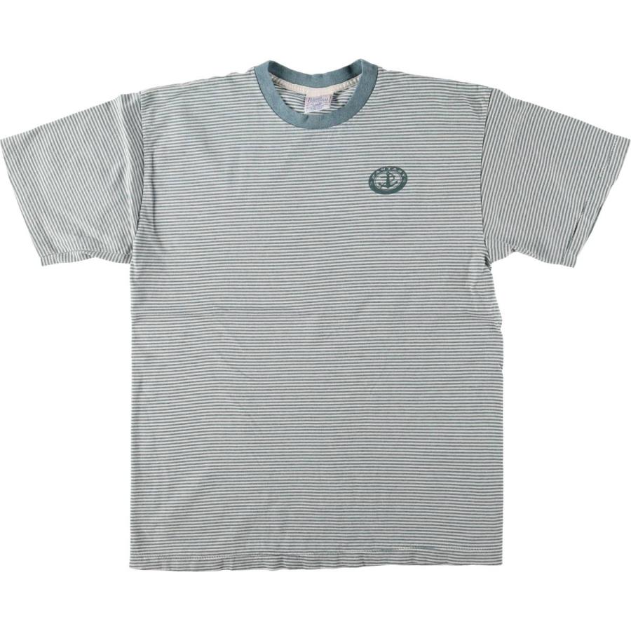 古着 90年代 PREMIER SPORTSWEAR ボーダーTシャツ USA製 メンズL相当 