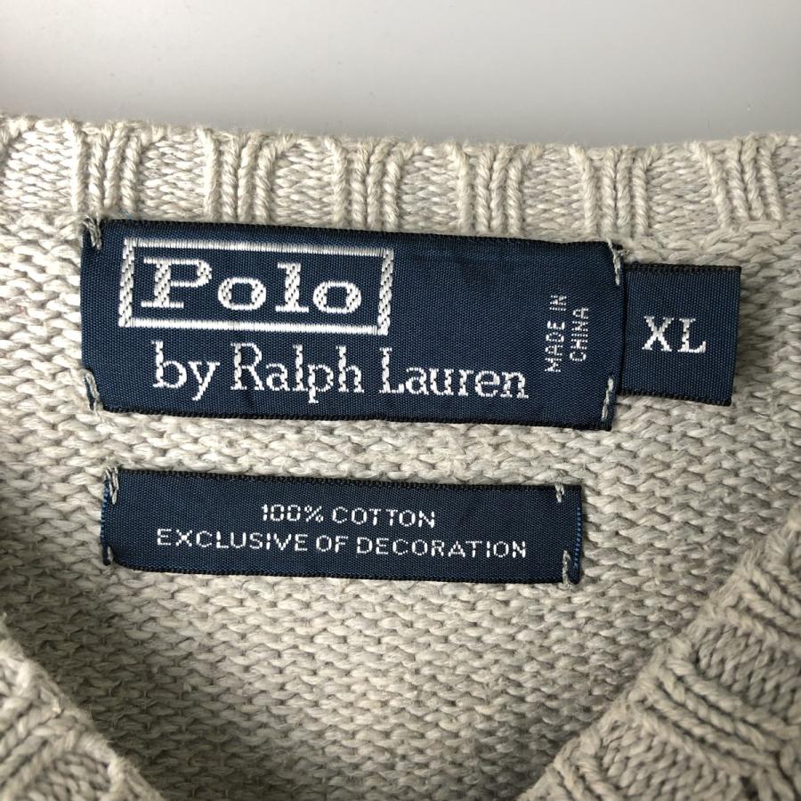 古着 ラルフローレン Ralph Lauren POLO by コットンニットセーター