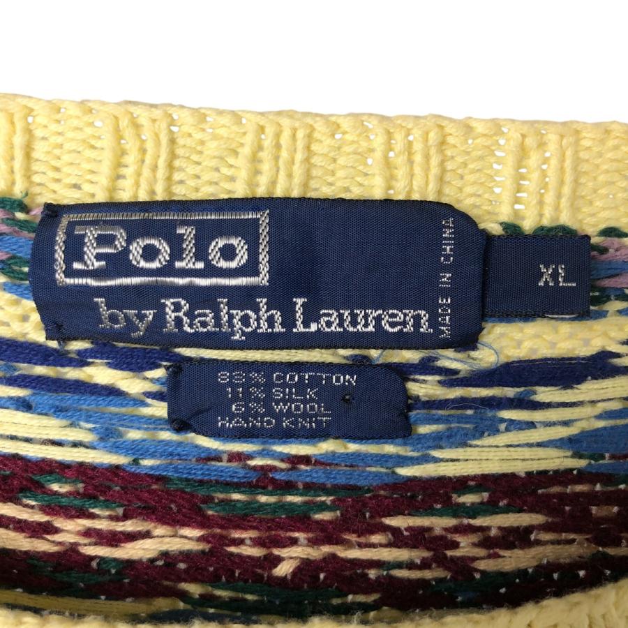 古着 ラルフローレン POLO by Ralph Lauren フェアアイル柄 HAND KNIT