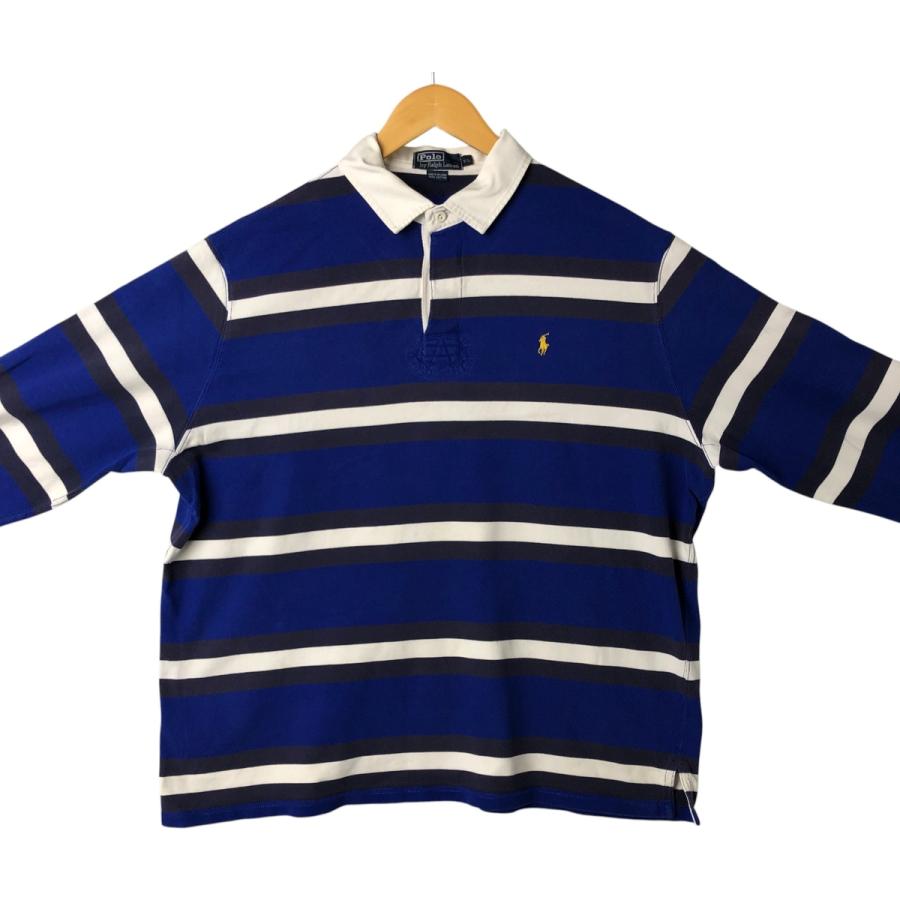 ラルフローレン　ボーダー　シャツ　ラガーシャツ　白黒 POLO ラルフローレンボーダーラガーシャツ送料無料 長袖 ポロ