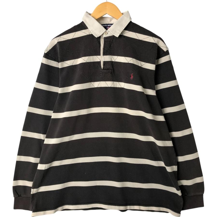 POLO SPORT ポロスポーツ ラガーシャツ ボーダー 古着 ラルフローレン Ralph Lauren POLO SPORT ポロスポーツ