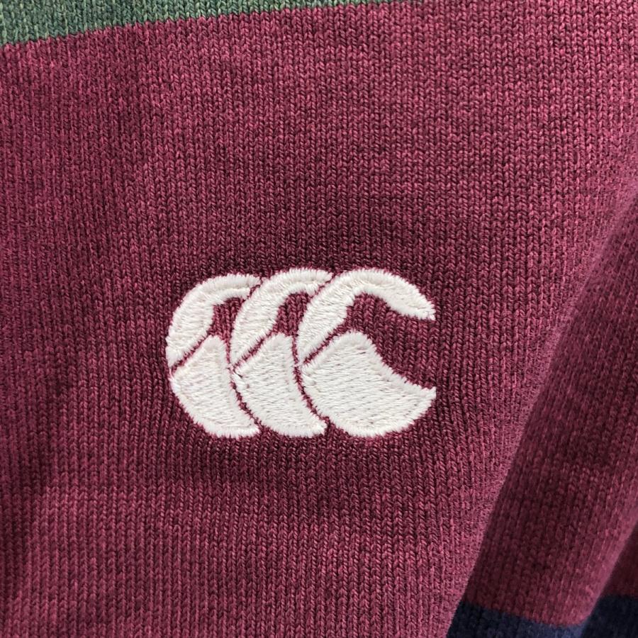 古着 90年代 カンタベリー CANTERBURY ボーダー柄 長袖 ラガー