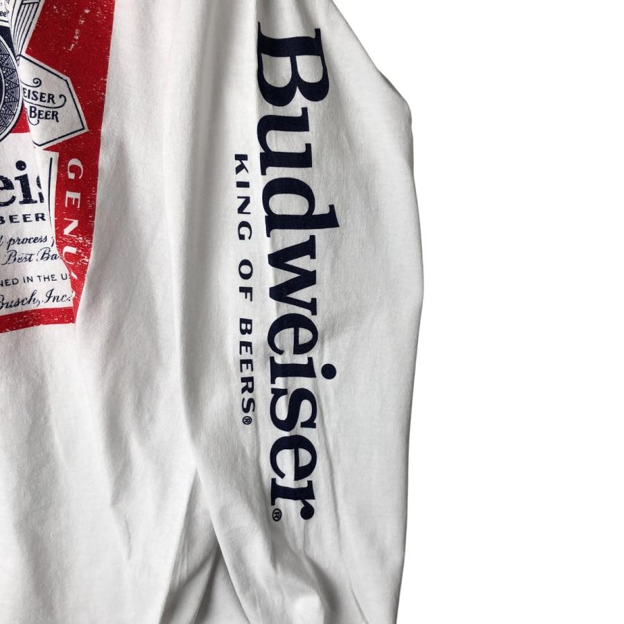 古着 BUDWEISER バドワイザー アドバタイジング ロングTシャツ ロンT