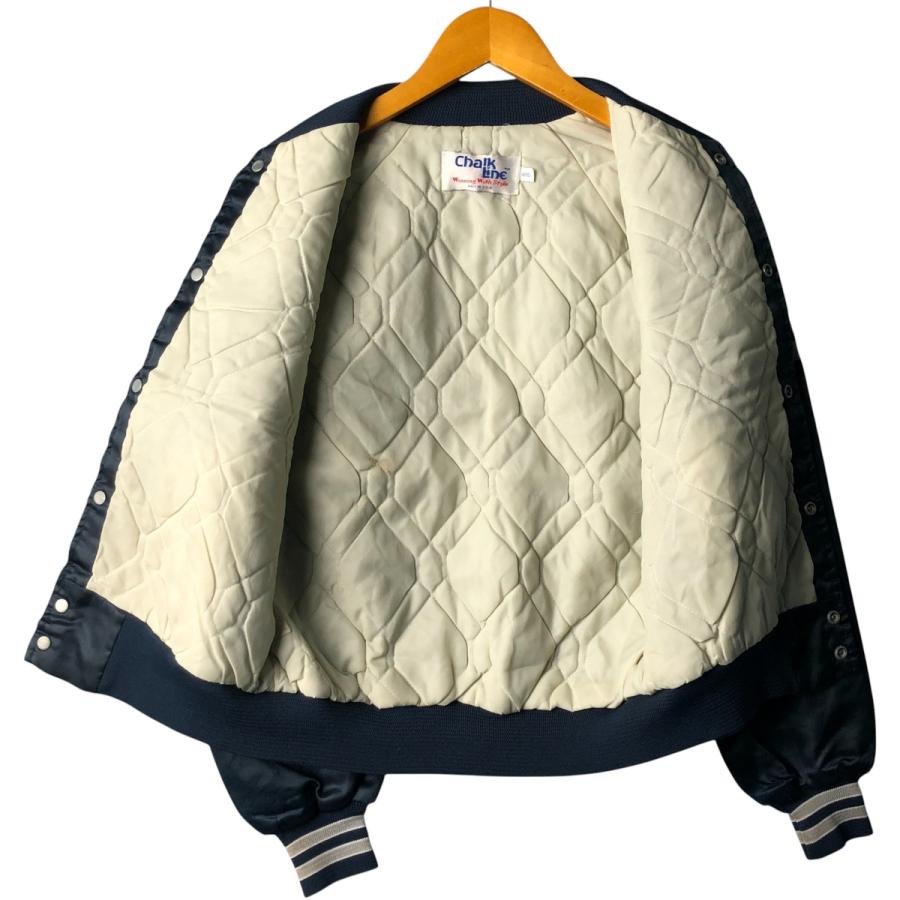 NFL 80s-90s カウボーイズ　USA製ナイロンスタジャン 古着 80~90年代 チョークライン NFL ダラスカウボーイズ 中綿入り