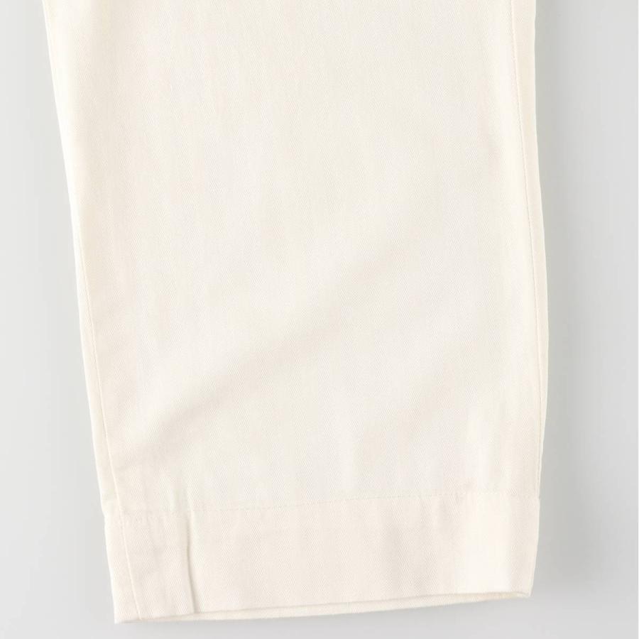 Polo By Ralph Lauren ヘリンボーン スラックス コットン ポロラルフローレン アイボリー 生成り ツータック パンツ