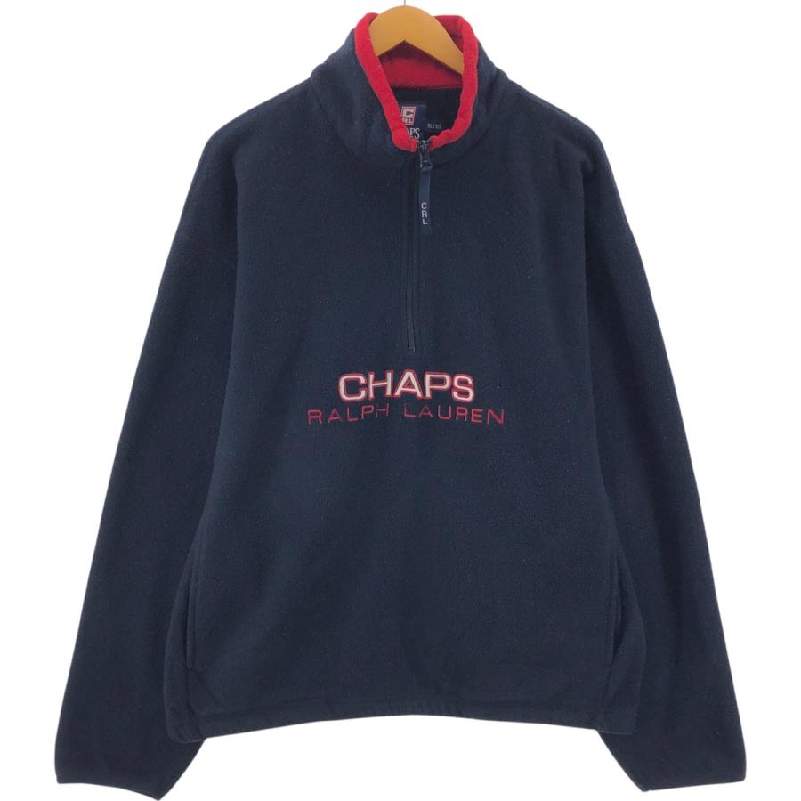 古着 ラルフローレン Ralph Lauren CHAPS チャップス ハーフジップ 