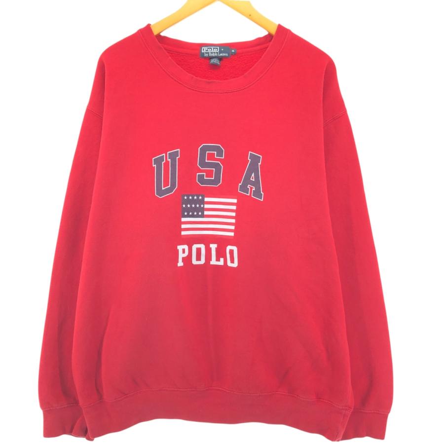 古着 ラルフローレン Ralph Lauren POLO by プリントスウェットシャツ