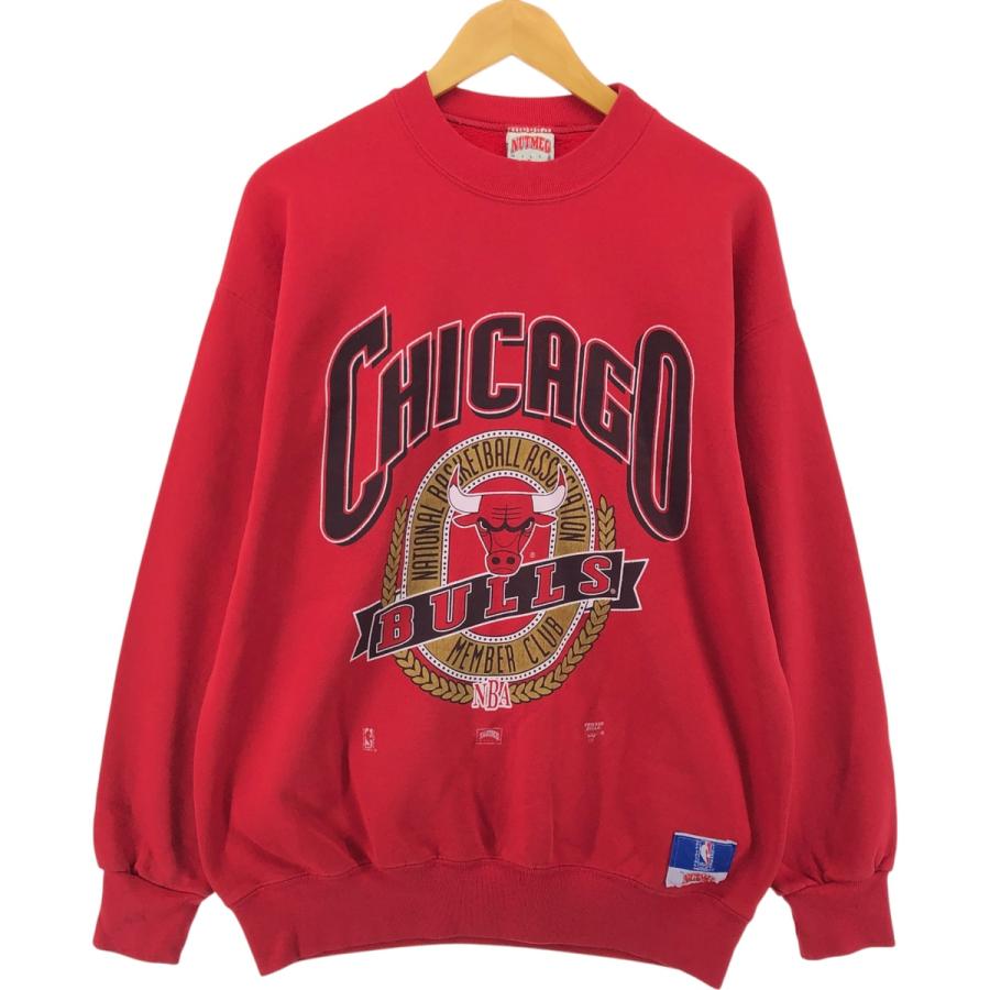 90年代ビンテージ】 トレーナー NBAシカゴ ブルズ L NUTMEG