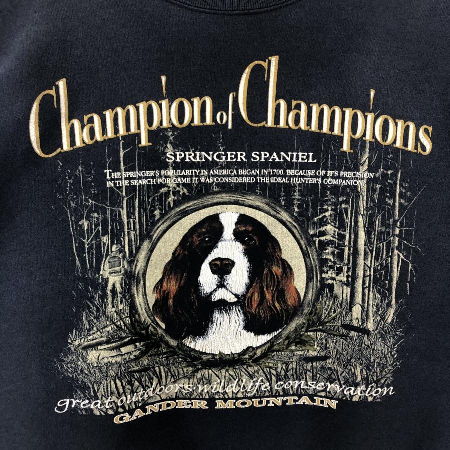 古着 00年代 CRABLE SPORTSWEAR 犬柄 アニマル スウェットシャツ