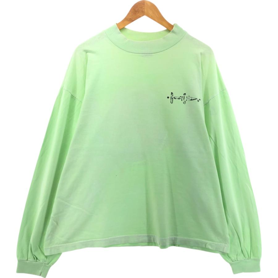 古着 80年代 ガッチャ GOTCHA モックネック サーフ ロングTシャツ ロン 