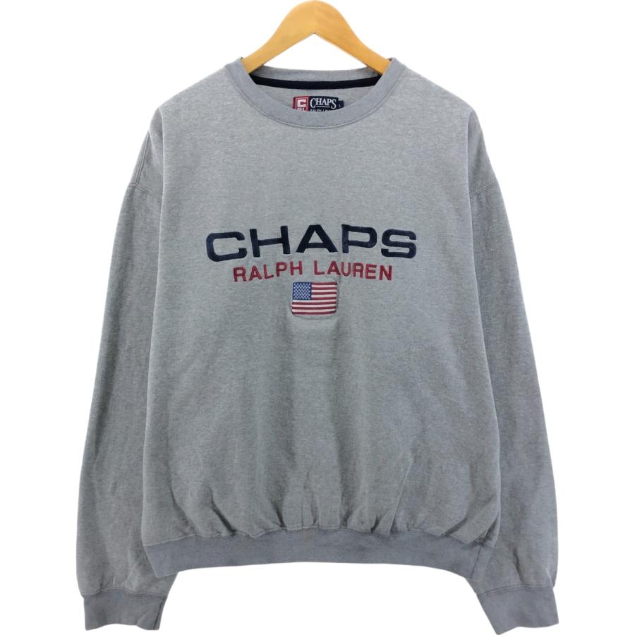 古着 90年代 ラルフローレン CHAPS チャップス 星条旗柄 ロゴ 