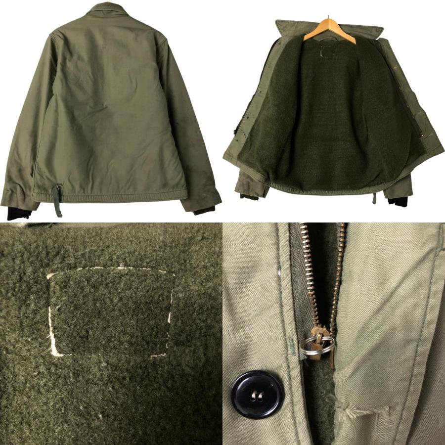 80's USA製　デッキジャケット／ZORLAC 古着 U.S.NAVY ミリタリー デッキジャケット USA製 メンズM相当