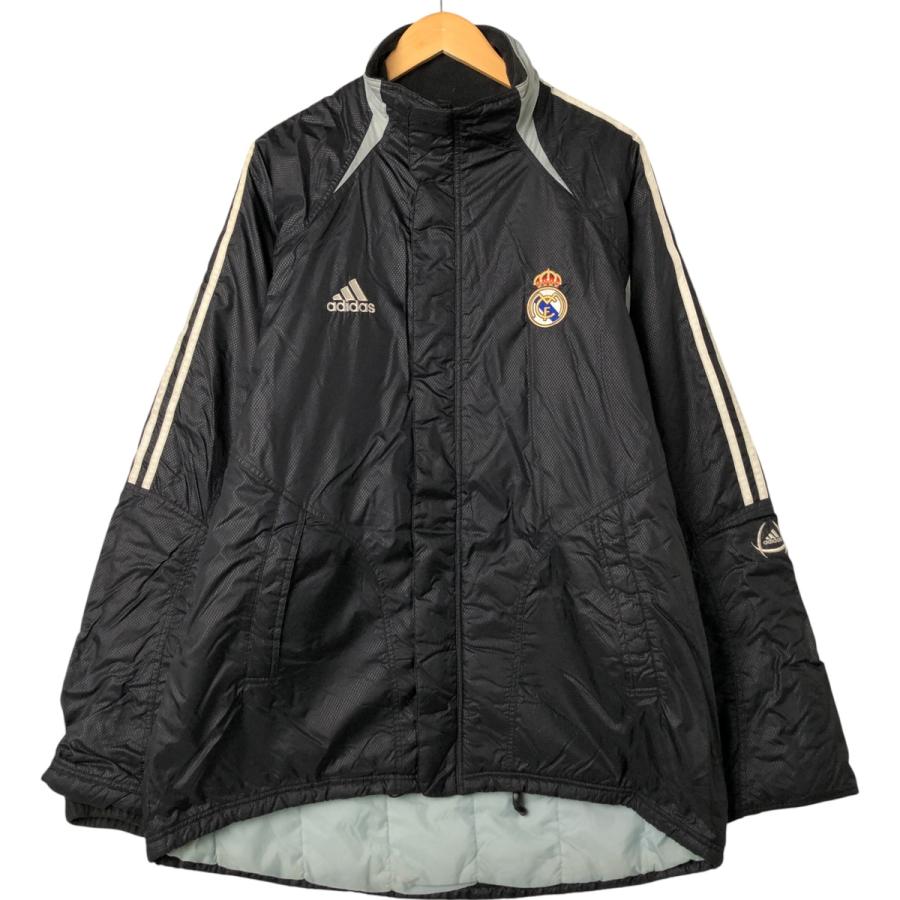 古着 00年代 アディダス  Real Madrid CF レアルマドリード リップストップ 中綿ジャケット パファージャケット メンズXXL相当/eaa551430 adidas（アディダス） 古着 00年代 Real Madrid CF レアルマドリード
