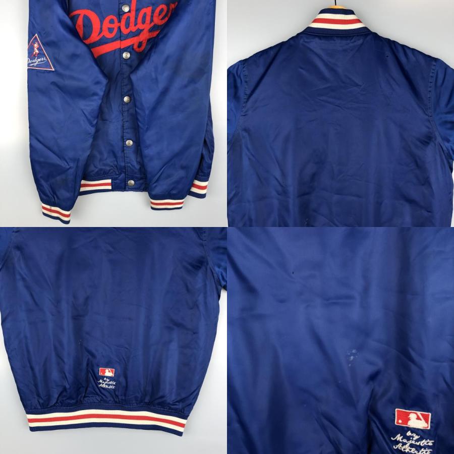 古着 Majestic MLB ロサンゼルスドジャース 中綿入り スタジャン