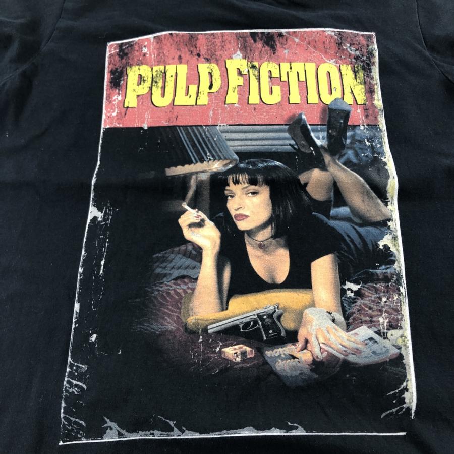 古着 90s パルプフィクション 半袖 シャツ 映画 ムービー ブラック⑤ 古着 PULP FICTION パルプフィクション 映画 ムービーTシャツ
