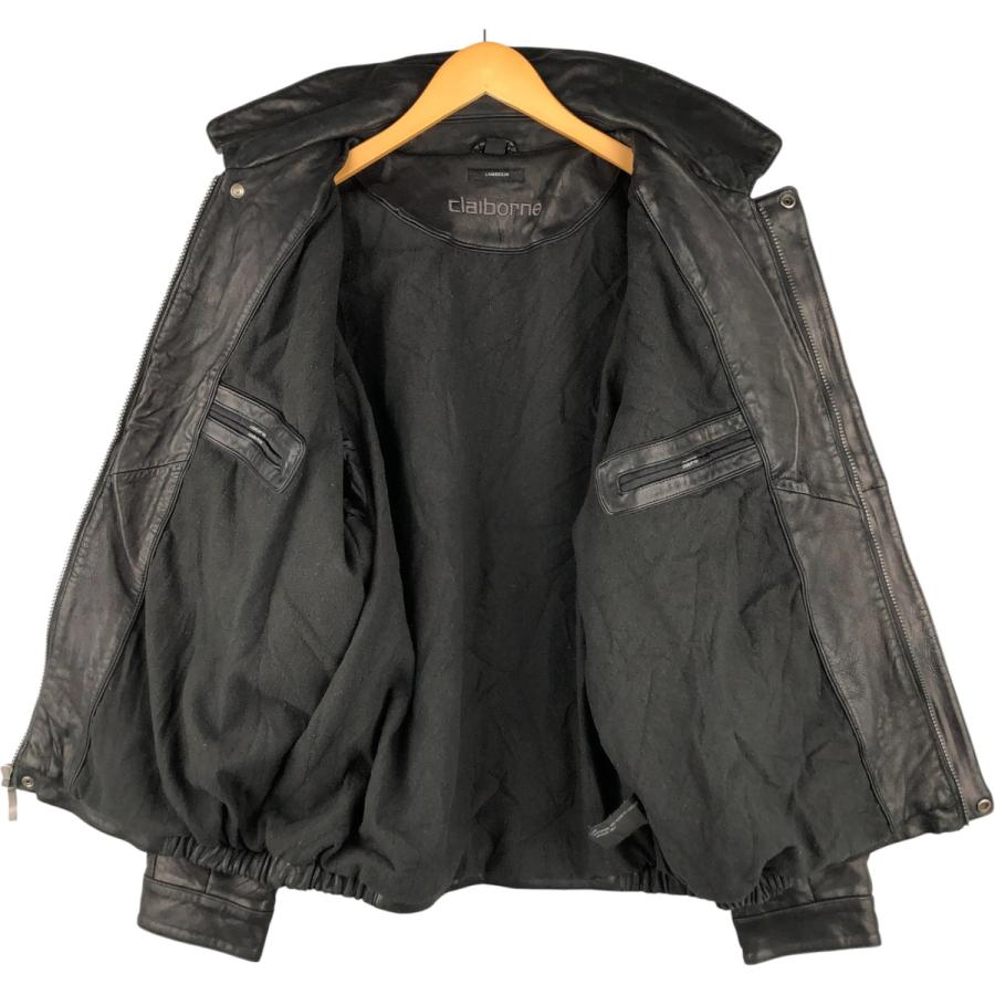 古着 90~00年代 クレイボーン Claiborne 中綿入り レザージャケット