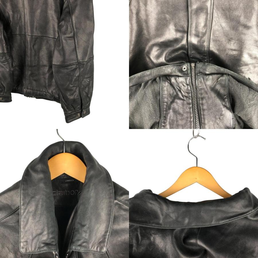 古着 90~00年代 クレイボーン Claiborne 中綿入り レザージャケット