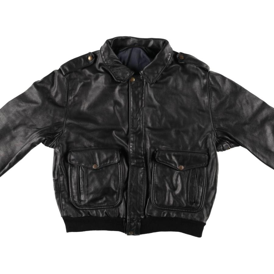 古着　A-2タイプ　レザーフライトジャケット 雰囲気系 90s～ TYPE A-2 レプリカ レザー フライトジャケット 本革 ジャケット・アウター