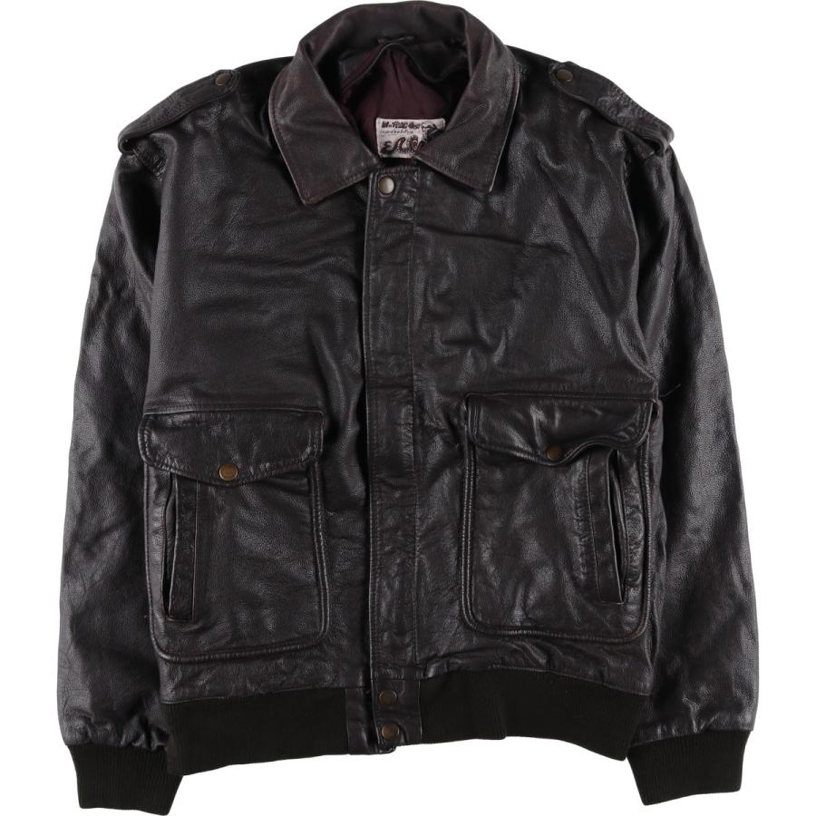 古着 A-2タイプ レザーフライトジャケット メンズXL相当 /eaa553076