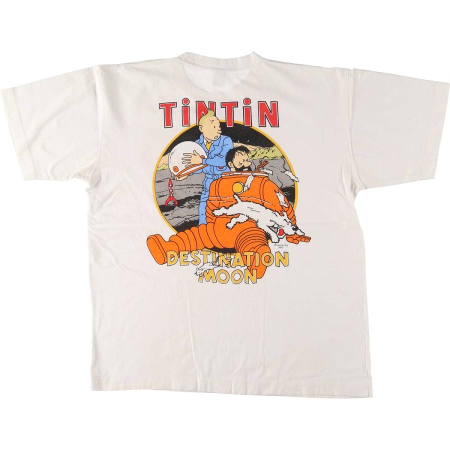 T*y様 フランス　ビンテージ　タンタンの大冒険　Tシャツ　XL 62cdbd70dcdd9d147692839e4b1f26