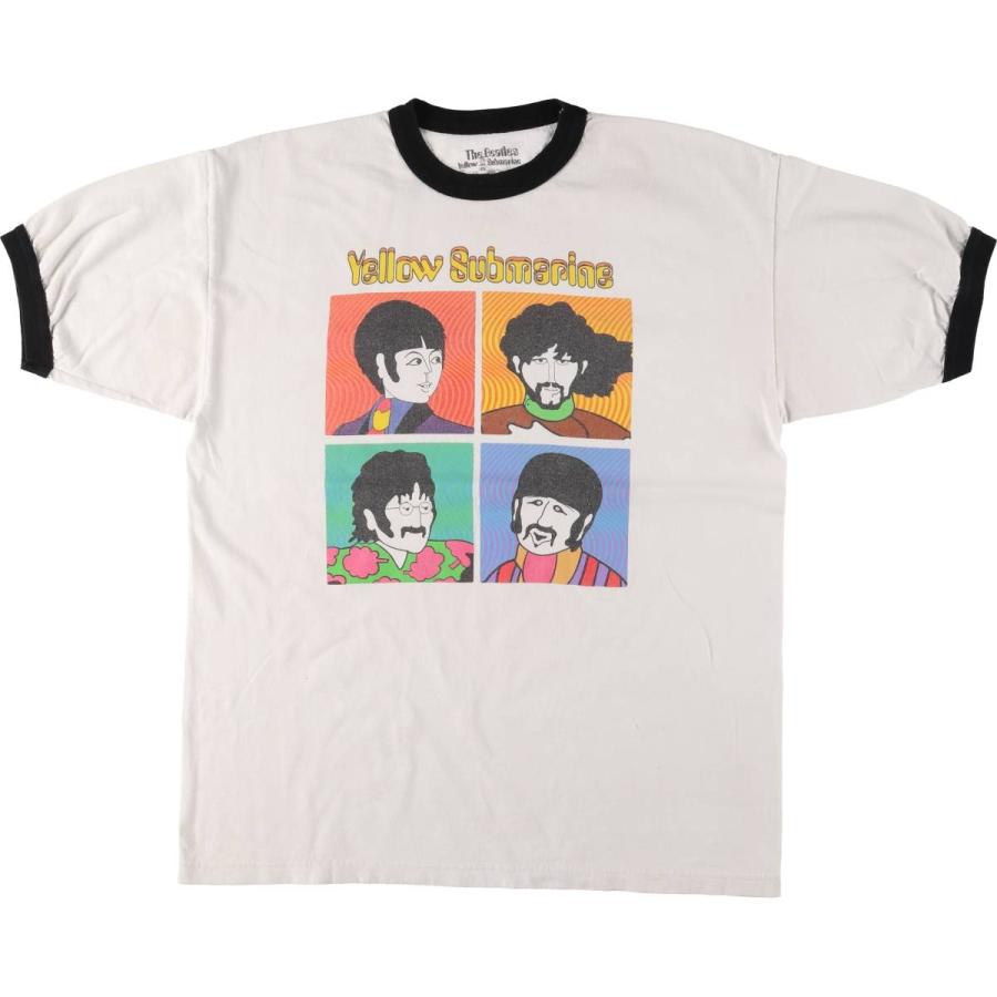 古着 THE BEATLES ビートルズ Yellow Submarine リンガーTシャツ 