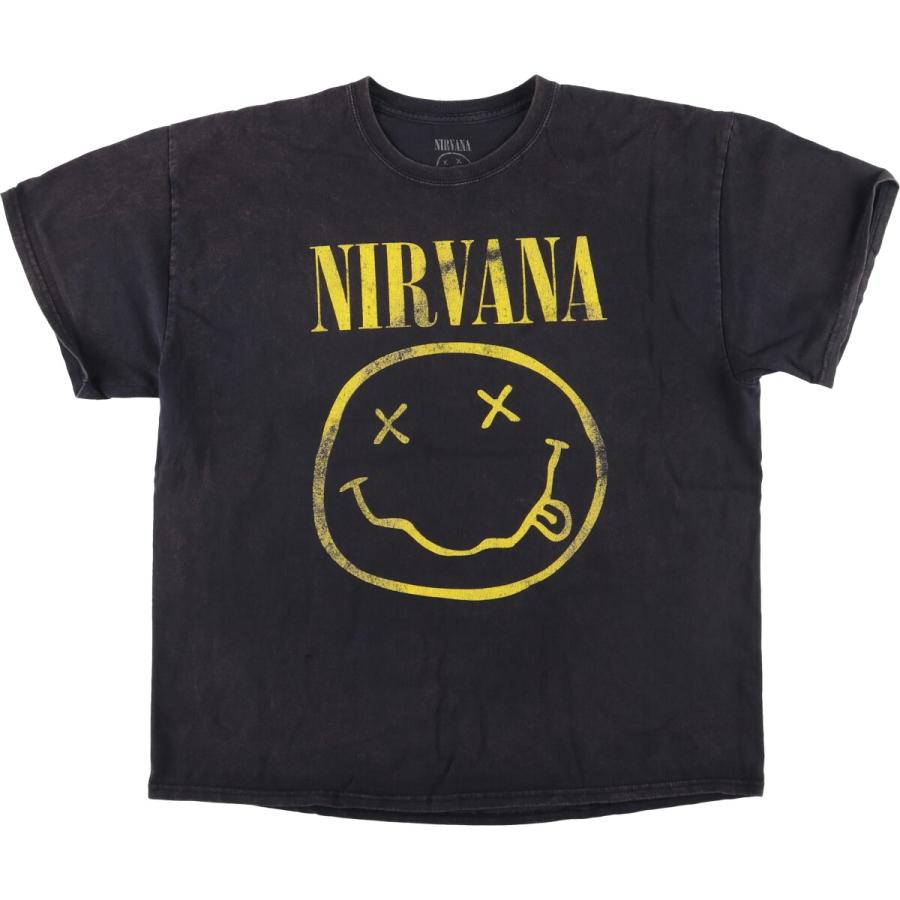 古着 NIRVANA ニルヴァーナ バンドTシャツ バンT ハイチ製 メンズL相当
