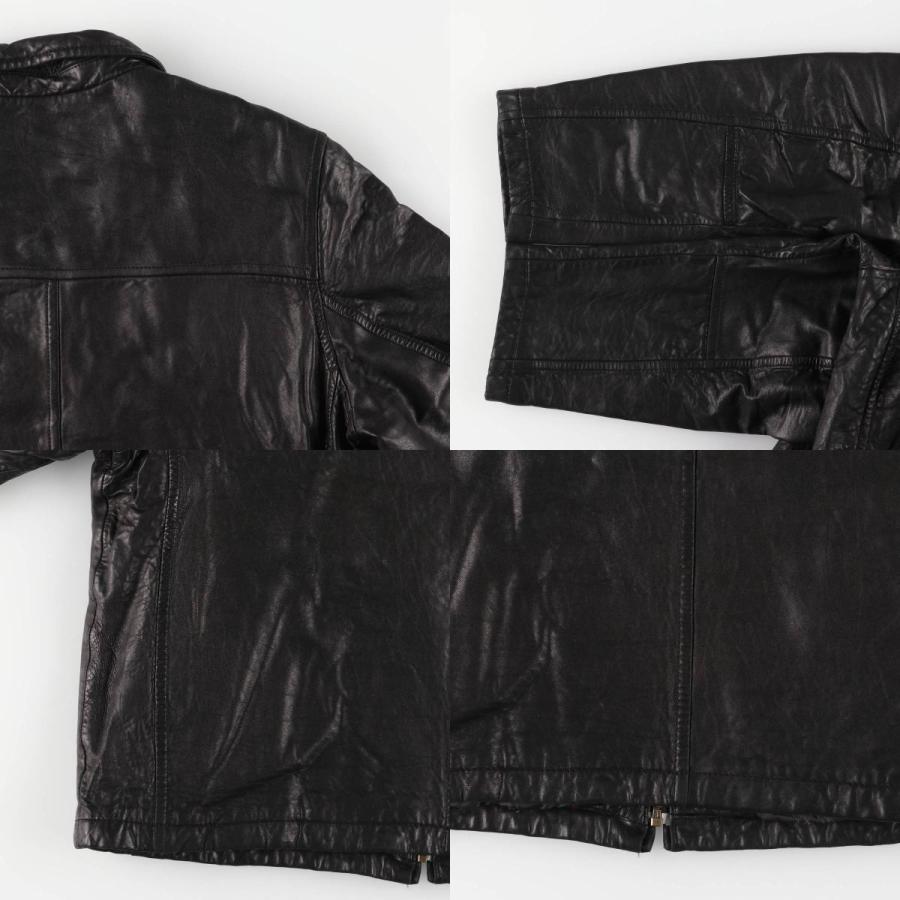 古着 ドッカーズ DOCKERS スイングトップタイプ 中綿入り レザー