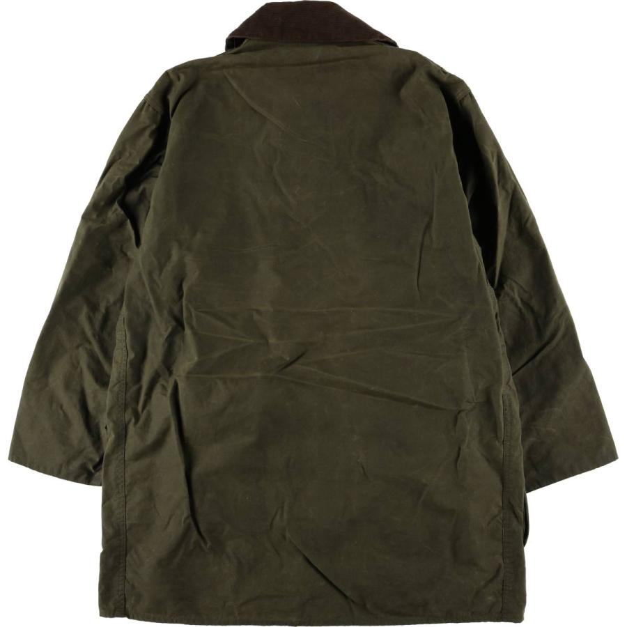 バ*パ様 90s 3ワラント Barbour BORDER オイルドコート 40 古着 90年代 バブアー Barbour BORDER ボーダー 旧3ワラント ワックス