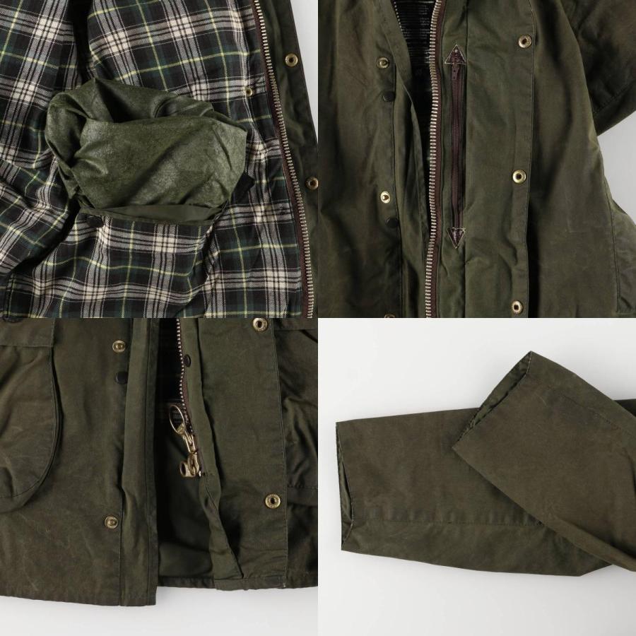 古着 90年代 バブアー Barbour BORDER ボーダー 旧3ワラント ワックス