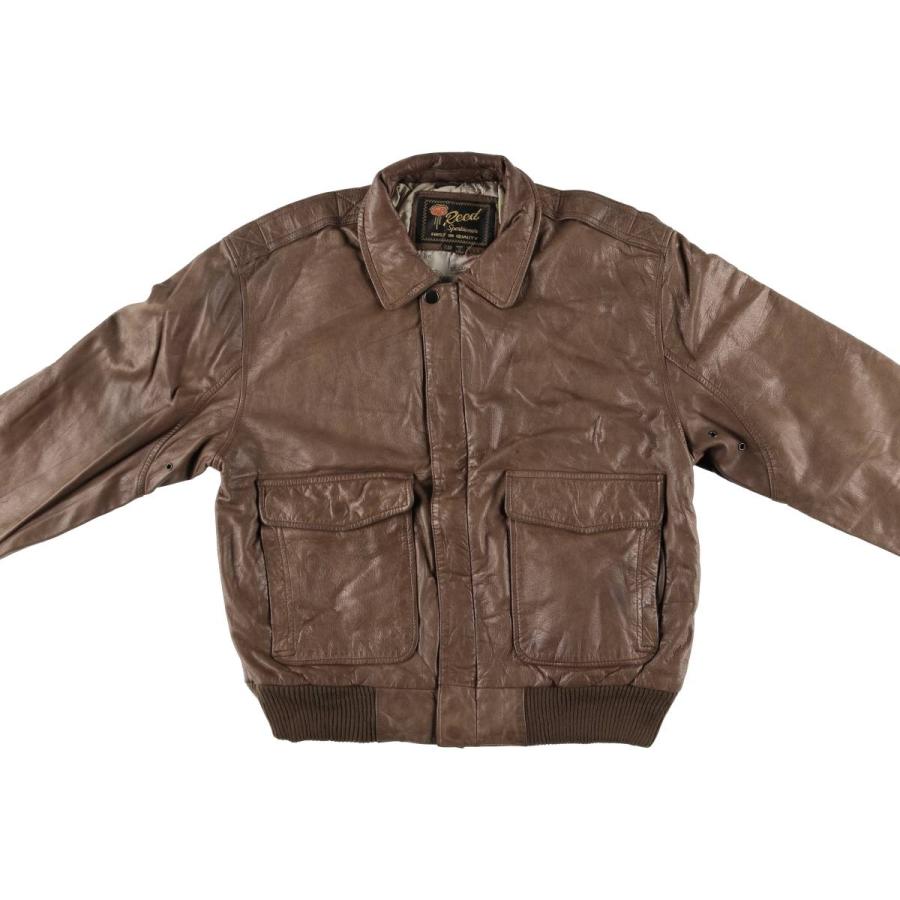 古着 ~90年代 Reed A-2タイプ 中綿入り レザーフライトジャケット