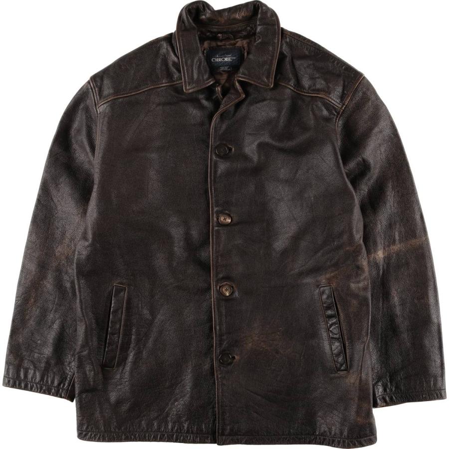 古着 90年代 チェロキー CHEROKEE レザージャケット メンズL相当