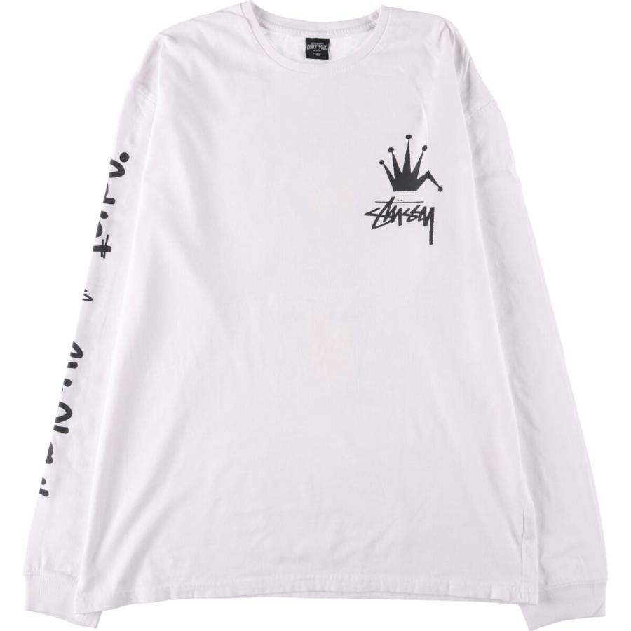 STUSSY 古着 ステューシー ロングTシャツ ロンT メンズL相当