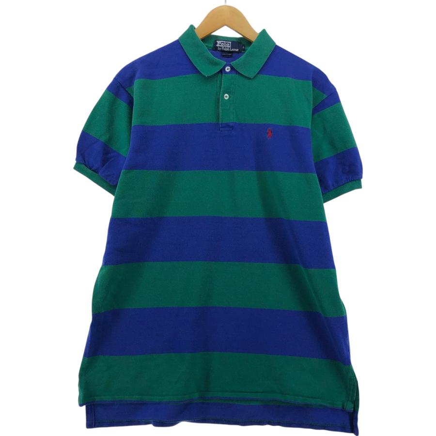 古着 90年代 ラルフローレン Ralph Lauren POLO by 半袖 ボーダー