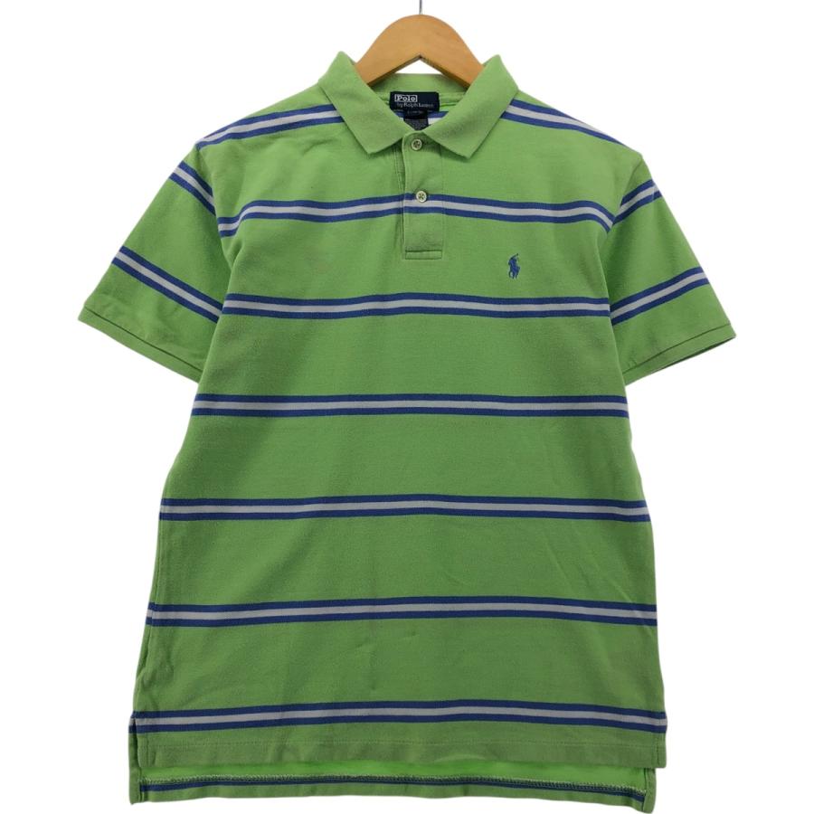 古着 ラルフローレン Ralph Lauren POLO by Ralph Lauren 半袖 ボーダー ポロシャツ レディースXL相当 /eaa554841 Ralph Lauren - 古着 ラルフローレン Ralph Lauren POLO by Ralph