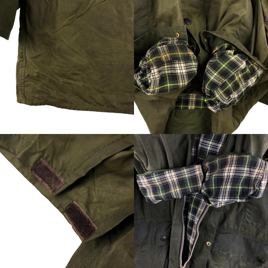 古着 90年代 バブアー Barbour BORDER ボーダー 旧3ワラント ワックス