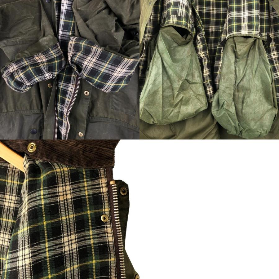 古着 90年代 バブアー Barbour BORDER ボーダー 旧3ワラント ワックス