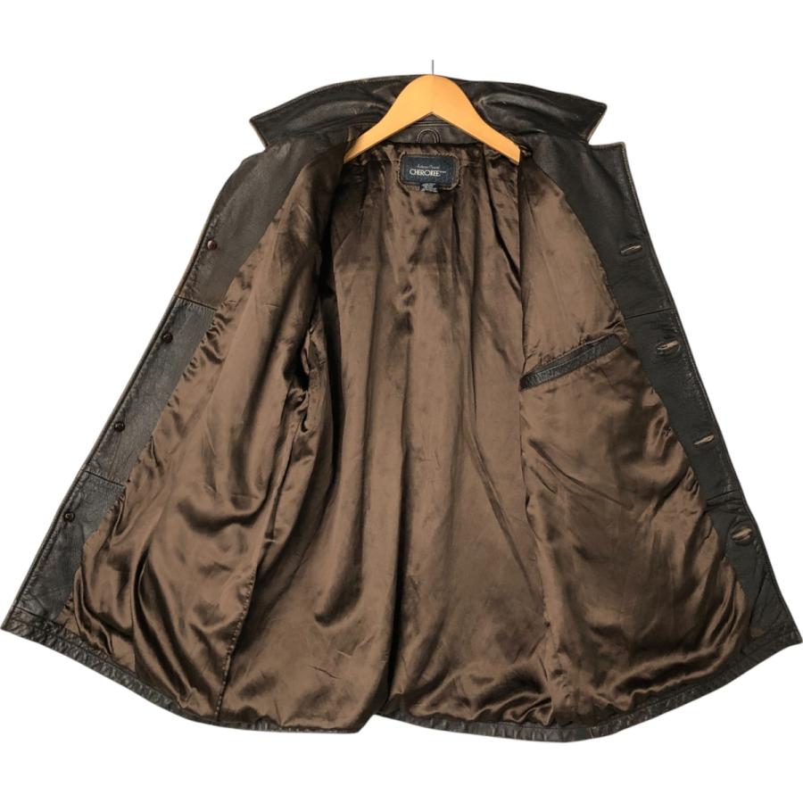 古着 チェロキー CHEROKEE レザーカーコート メンズM相当 /eaa555369